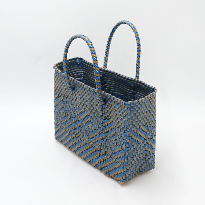 MERCADO BAG - CHICA - MARIA - Gold / Metallic Blue (XXS) | Letra