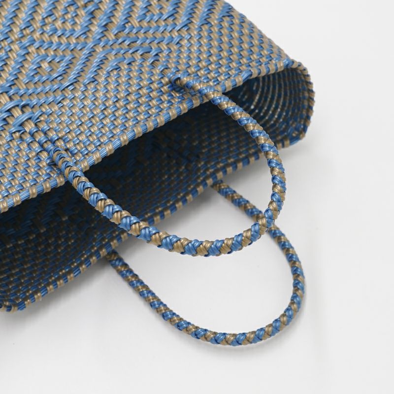 MERCADO BAG - CHICA - MARIA - Gold / Metallic Blue (XXS) | Letra