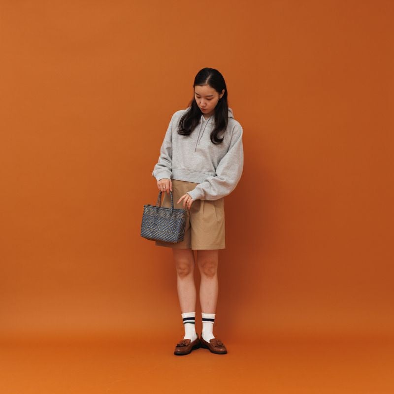 MERCADO BAG - CHICA - MARIA - Gold / Metallic Blue (XXS) | Letra