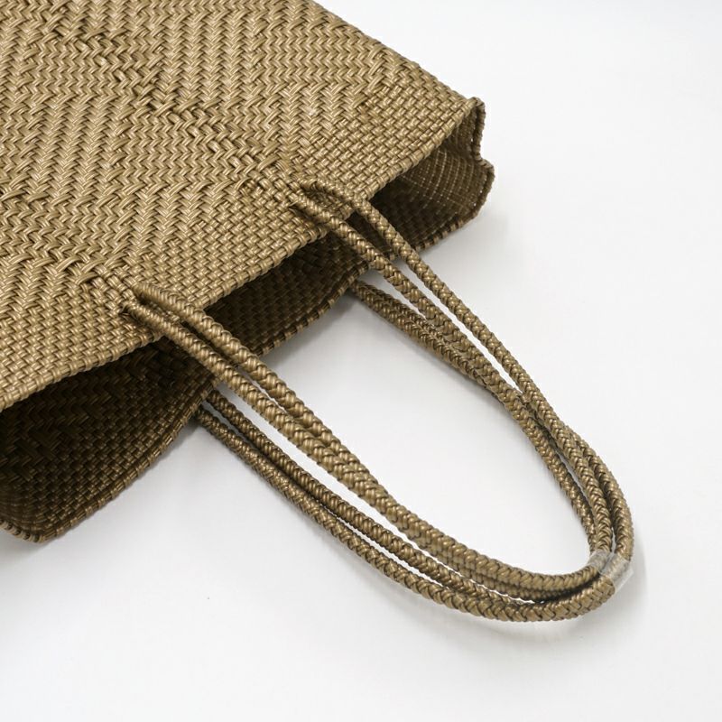 MERCADO BAG - TAPETE SOLID - LONG HANDLE - Gold (M) | Letra