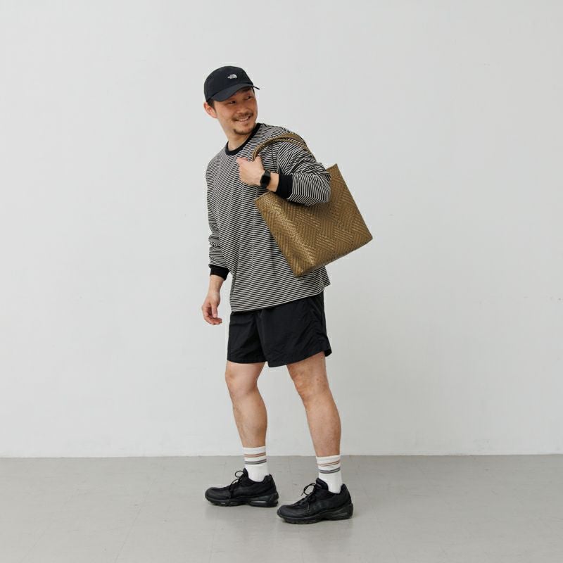 MERCADO BAG - TAPETE SOLID - LONG HANDLE - Gold (M) | Letra