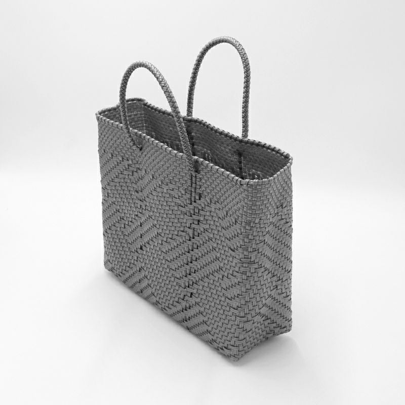 MERCADO BAG - TAPETE SOLID - Silver (XS) | Letra｜レトラ公式通販