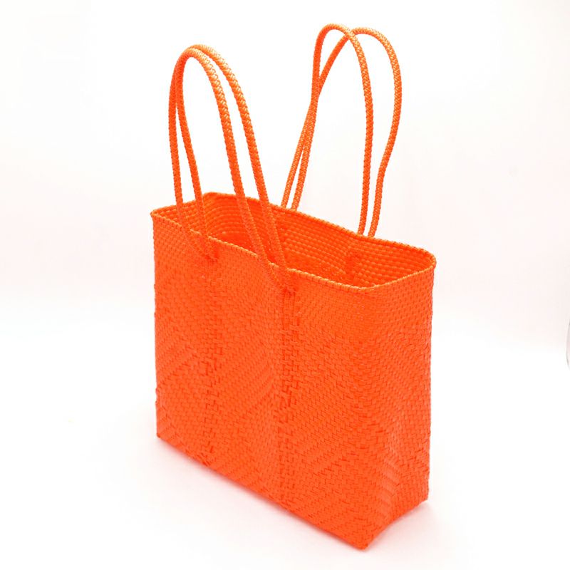 MERCADO BAG - TAPETE SOLID - LONG HANDLE - Orange (M) | Letra