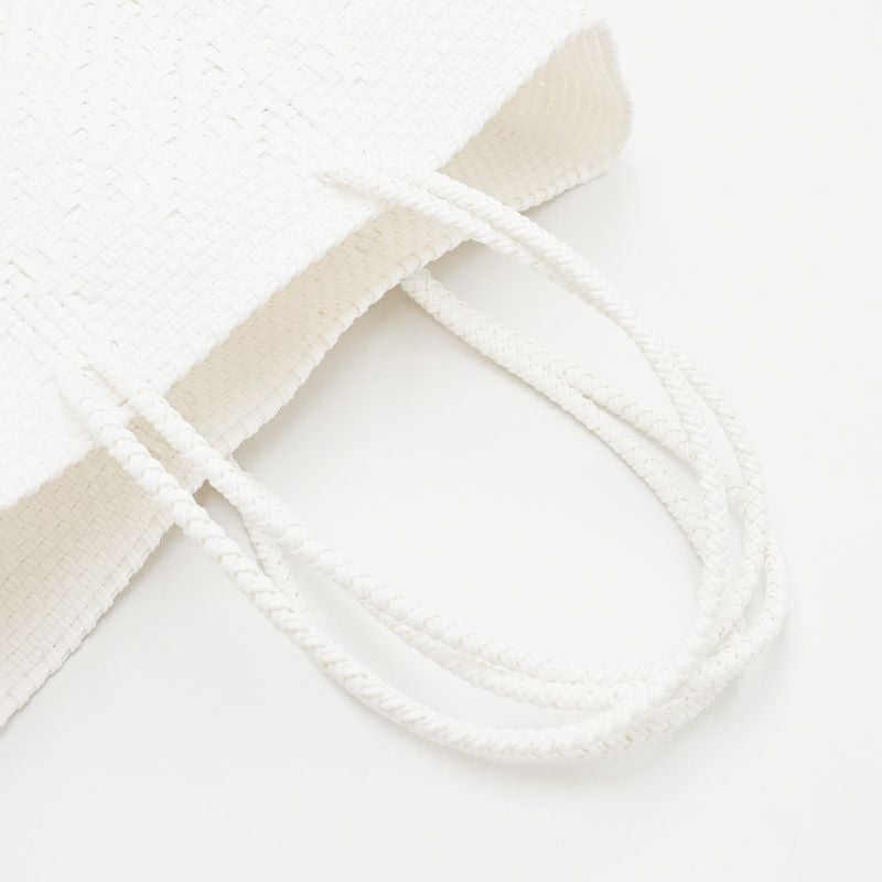 MERCADO BAG - ROMBO SOLID - LONG HANDLE - White (M) | Letra