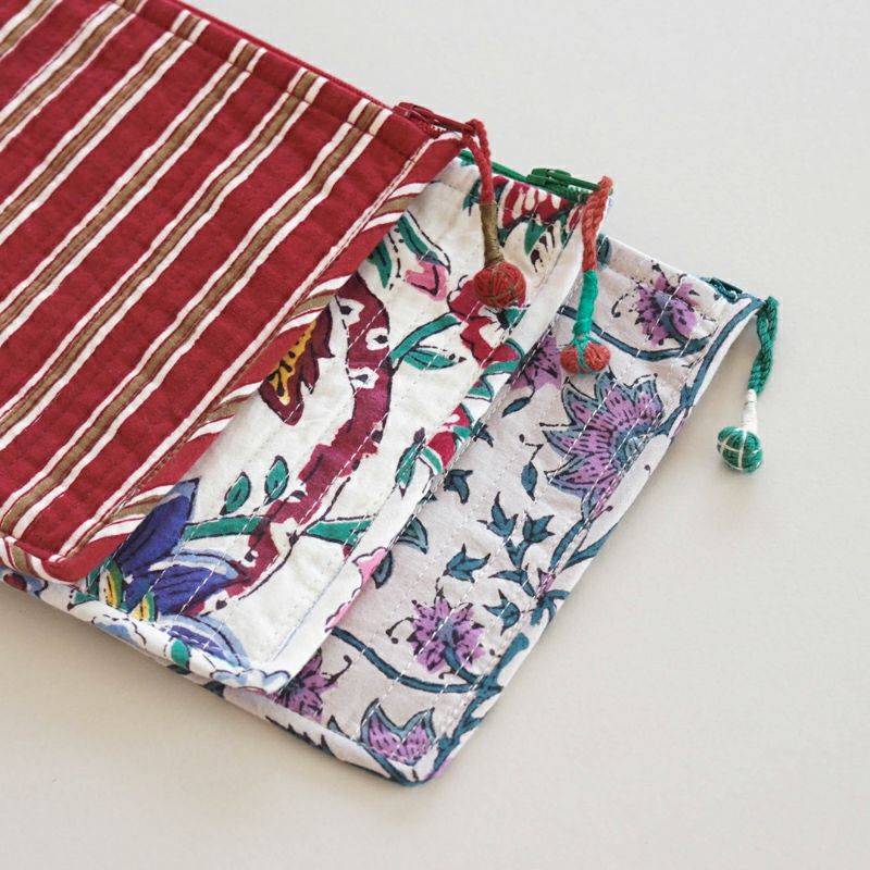 ANOKHI from INDIA FLAT POUCH - D - | Letra｜レトラ公式通販