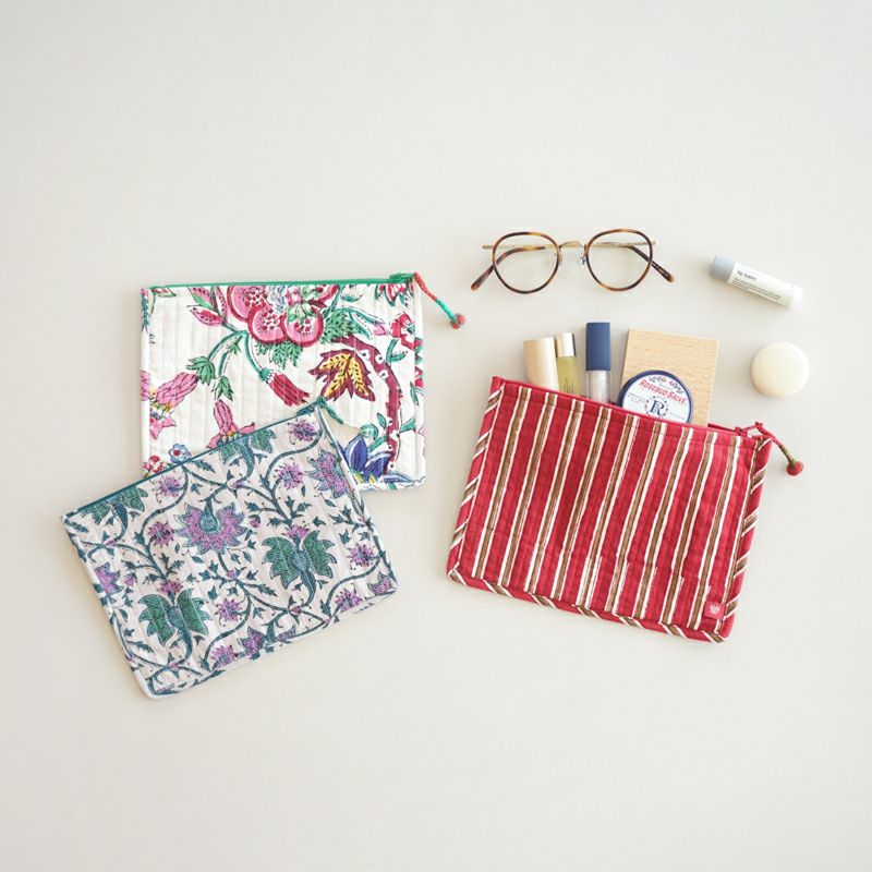 ANOKHI from INDIA FLAT POUCH - D - | Letra｜レトラ公式通販