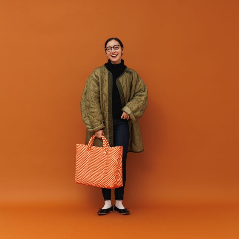 MERCADO - BIG BAG - Orange / Cream | Letra｜レトラ公式通販
