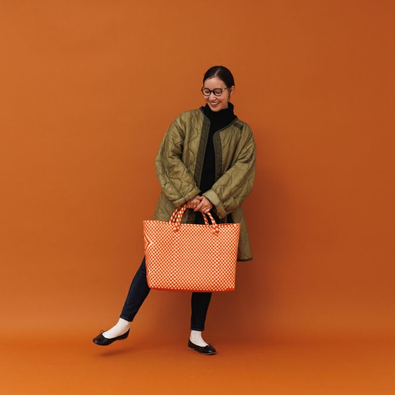 MERCADO - BIG BAG - Orange / Cream | Letra｜レトラ公式通販