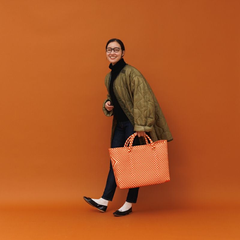 MERCADO - BIG BAG - Orange / Cream | Letra｜レトラ公式通販