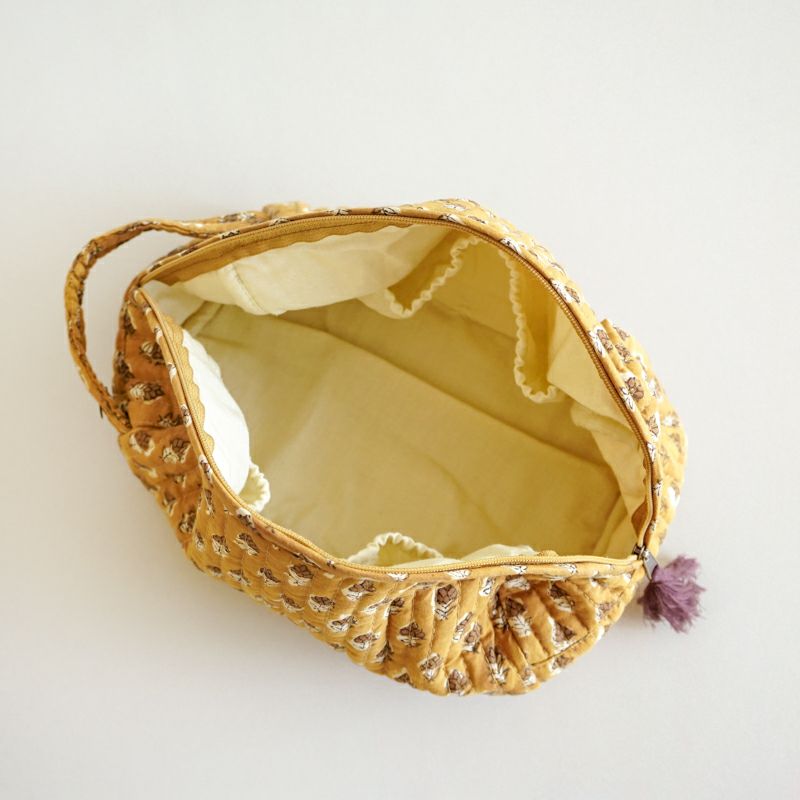 PUR - POUCH - MADE IN INDIA - Brown - | Letra｜レトラ公式通販
