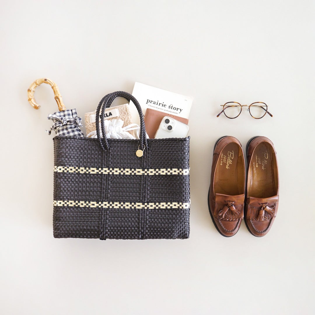 MERCADO BAG - WEB SHOP Limited - LINK - Black / Cream（SHORT S