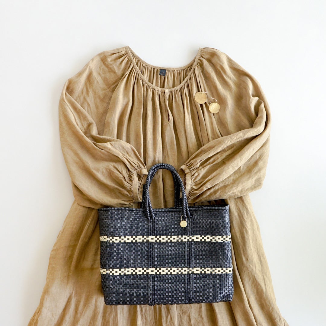 MERCADO BAG - WEB SHOP Limited - LINK - Black / Cream（SHORT S