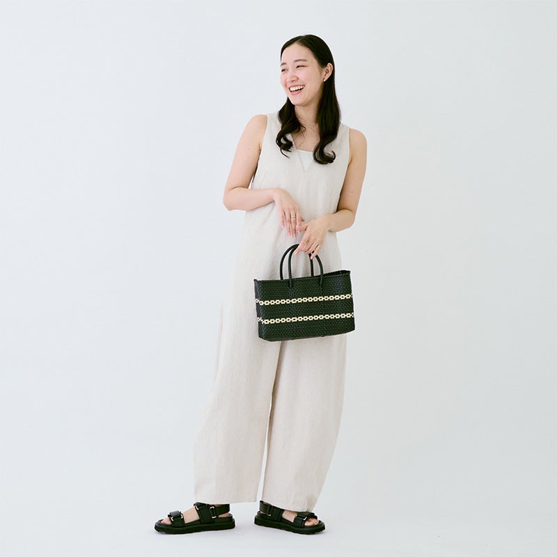 MERCADO BAG - WEB SHOP Limited - LINK - Black / Cream（SHORT XS
