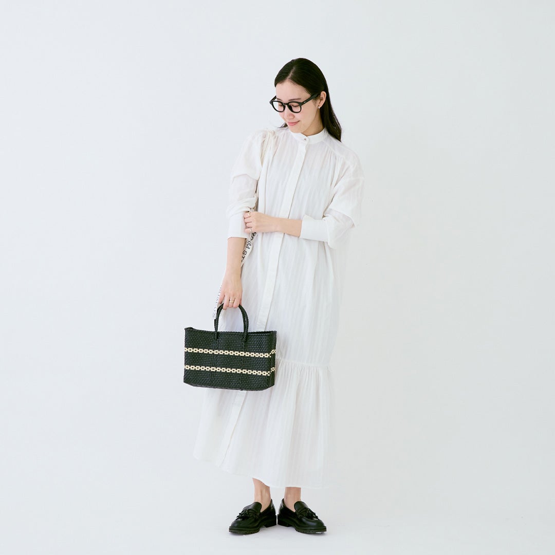 MERCADO BAG - WEB SHOP Limited - LINK - Black / Cream（SHORT XS