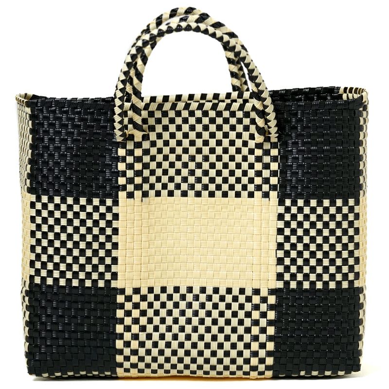 MERCADO - BIG BAG - BIG CHECK - Black / Cream | Letra｜レトラ公式通販