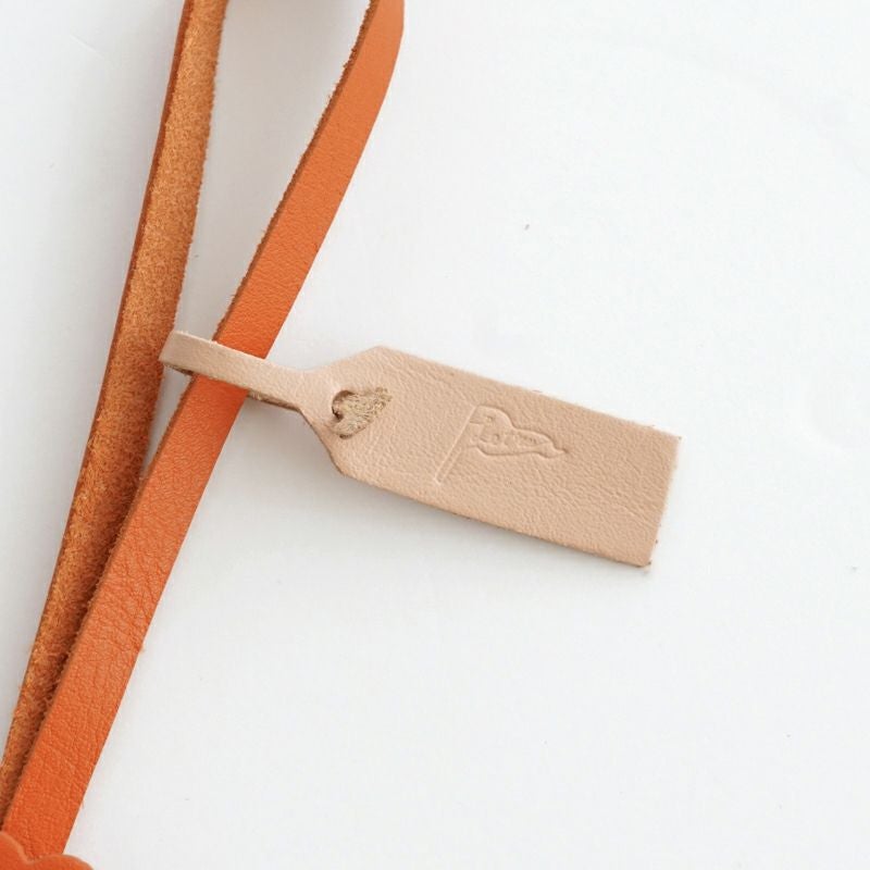 LEATHER FLOWER CHARM - Orange / Pink - | Letra｜レトラ公式通販