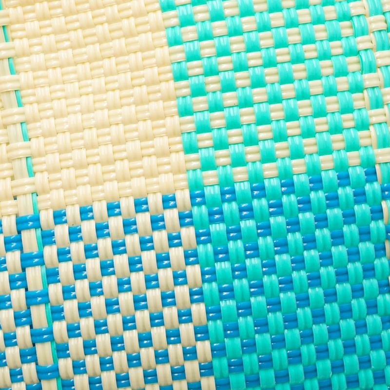 MERCADO BAG - BLOCKS - Cream / Lt.Blue / Mint (SHORT XS) | Letra
