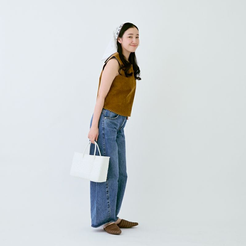 MERCADO BAG - MIMOSA - White (SHORT XS) | Letra｜レトラ公式通販