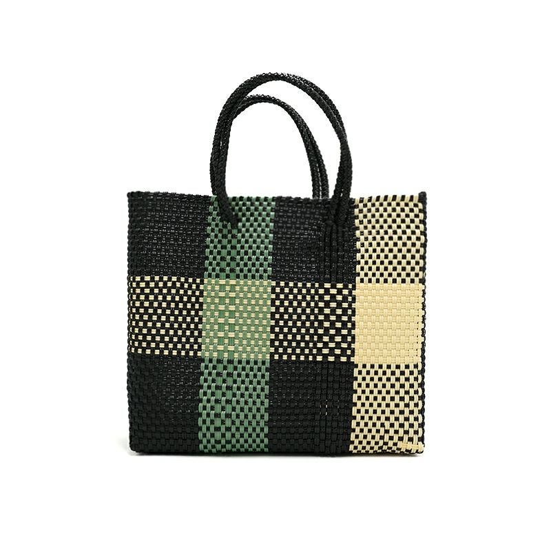 MERCADO BAG - CROSS LINE - SHORT STYLE - Black / Cream (SHORT S