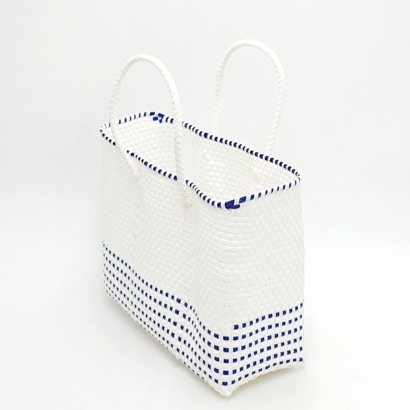 #01 MERCADO BAG 新品・未使用　white 期間限定販売 S Mercado Bag (Normal handle) Terra Cotta/White | SEE CROSS BORDER