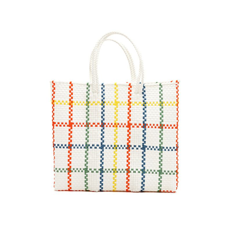 MERCADO BAG - LATTICE - White / Multi Color (S) | Letra｜レトラ