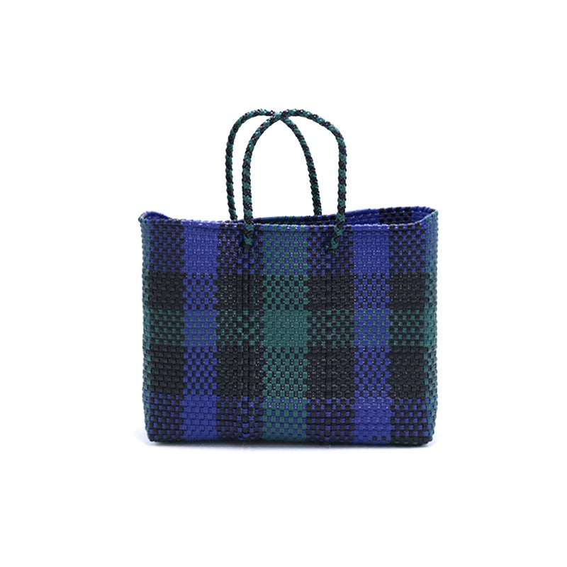 メル、カリ様確認用 MERCADO BAG - 3COLORS CHECK - Black / Dark Green / Navy (XS