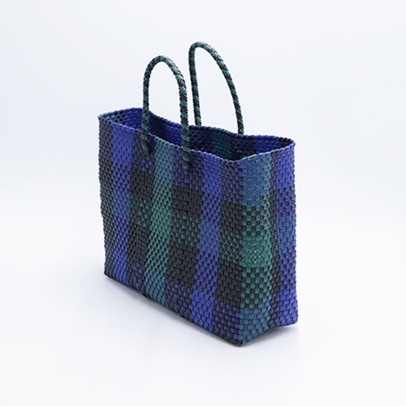#W13#7A✨かとちゃページ おまとめ購入2品 MERCADO BAG - 3COLORS CHECK - Black / Dark Green / Navy (XS