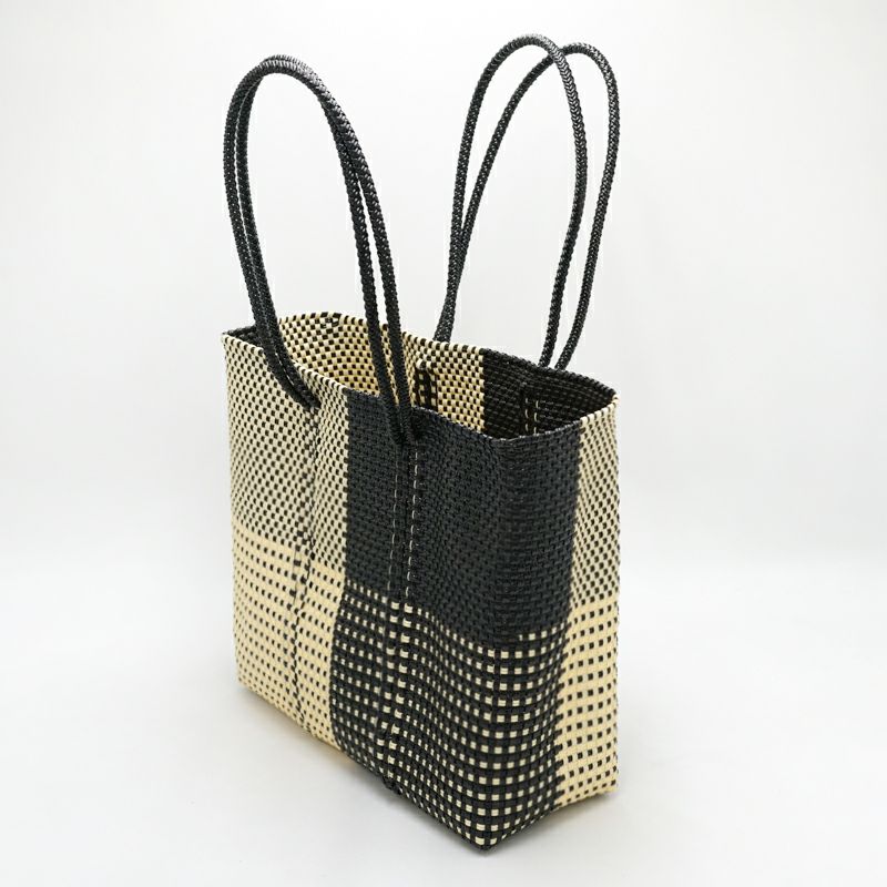 MERCADO BAG - ARENA - LONG HANDLE - Black / Cream (M) | Letra