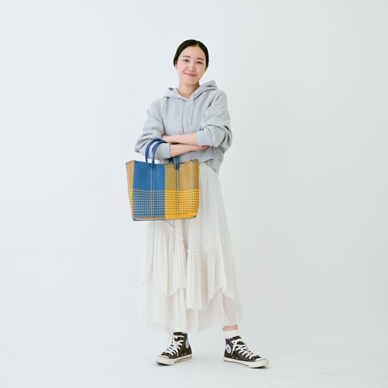 MERCADO BAG - ARENA - Metallic Blue / Yellow (S) | Letra｜レトラ