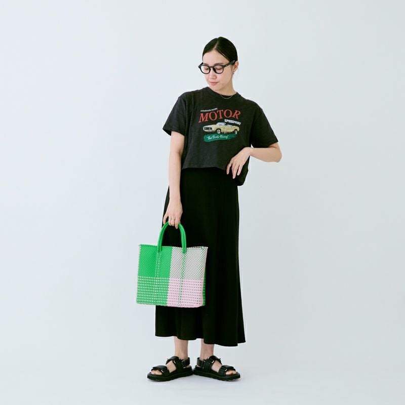 MERCADO BAG - ARENA - Light Green / Pink (S) | Letra｜レトラ公式通販