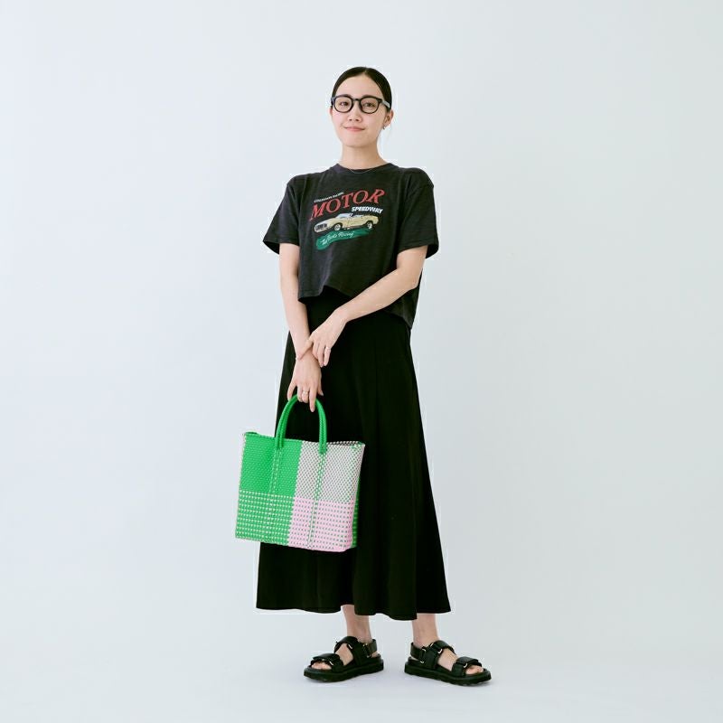 MERCADO BAG - ARENA - Light Green / Pink (S) | Letra｜レトラ公式通販