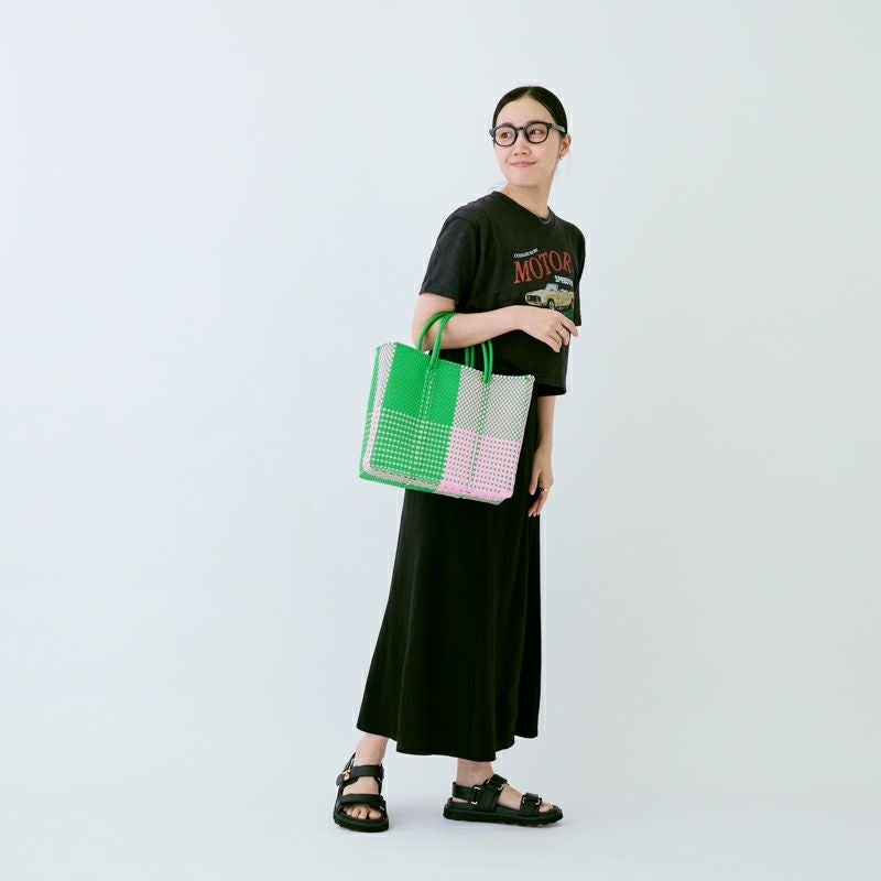 MERCADO BAG - ARENA - Light Green / Pink (S) | Letra｜レトラ公式通販