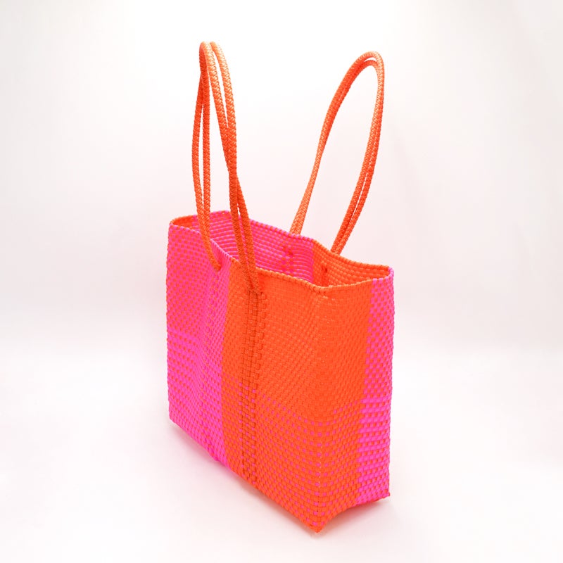 MERCADO BAG - ARENA - LONG HANDLE - Oragnge / Pink (M) | Letra