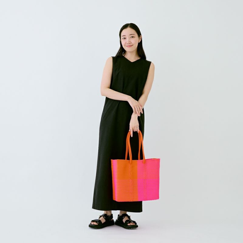 MERCADO BAG - ARENA - LONG HANDLE - Oragnge / Pink (M) | Letra