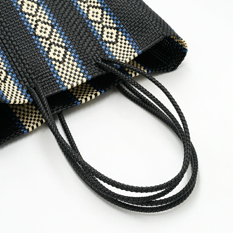 レガシー 引退品 まとめ売り エムラクール アカデミーの学長 MERCADO BAG - SERIE - LONG HANDLE - Black / Cream / Metallic Blue