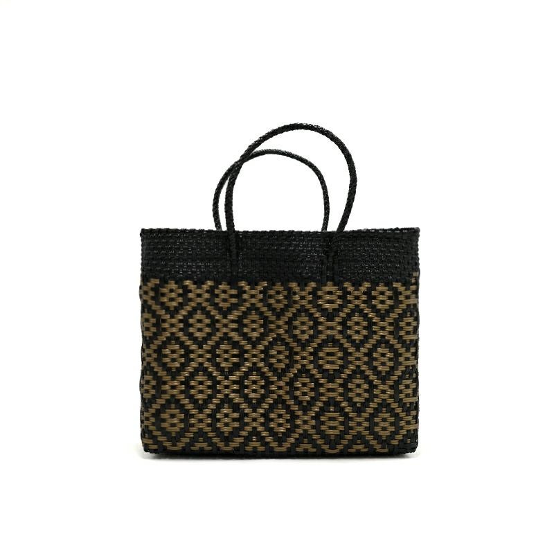 MERCADO BAG - TILE - Black / Gold (XS) | Letra｜レトラ公式通販