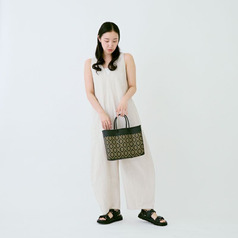 MERCADO BAG - TILE - Black / Gold (XS) | Letra｜レトラ公式通販