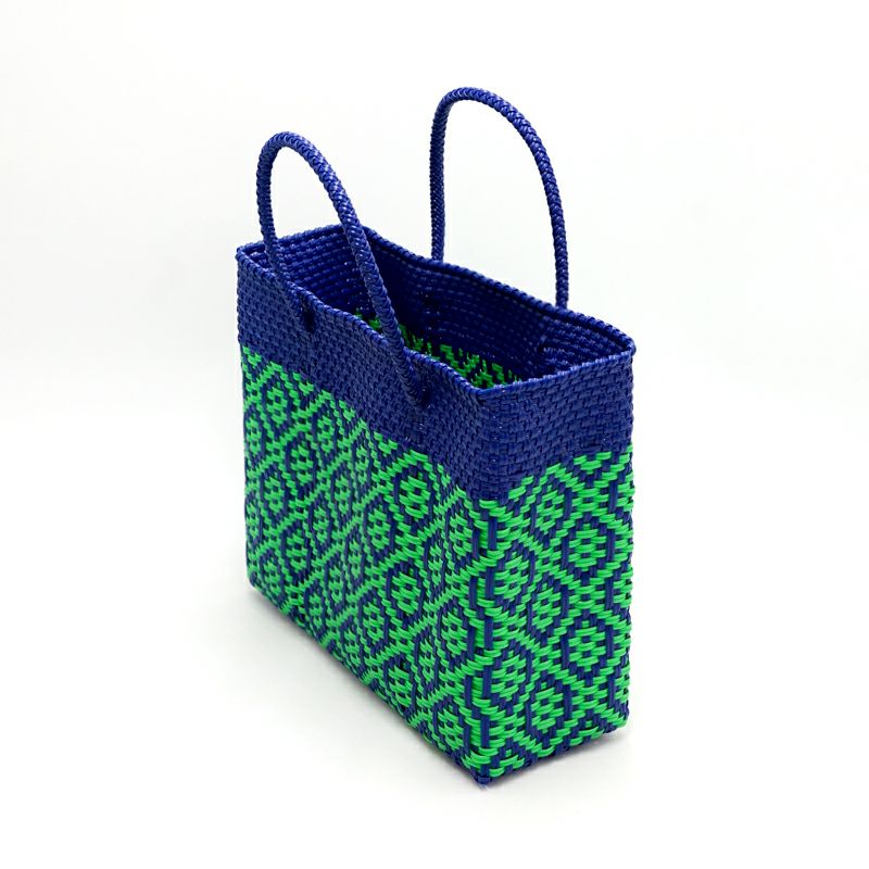 MERCADO BAG - TILE - Navy / Light Green (XS) | Letra｜レトラ公式通販