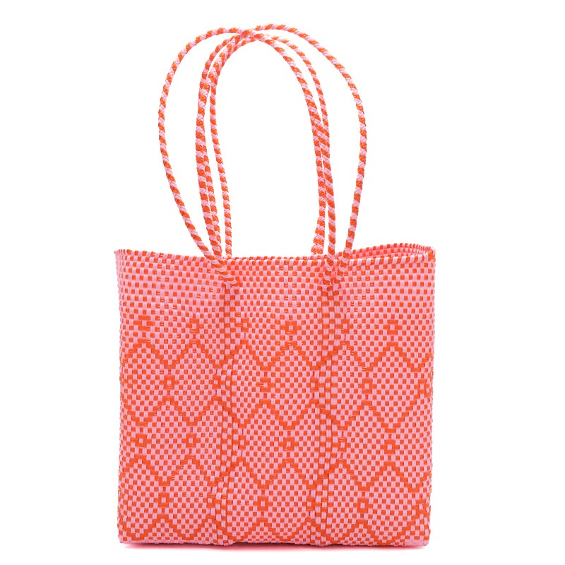 MERCADO BAG - RITMO - LONG HANDLE - Pink / Orange (M) | Letra