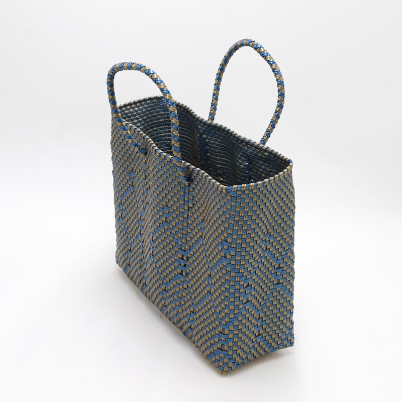 MERCADO BAG - RITMO - Gold / Metallic Blue (XS) | Letra｜レトラ