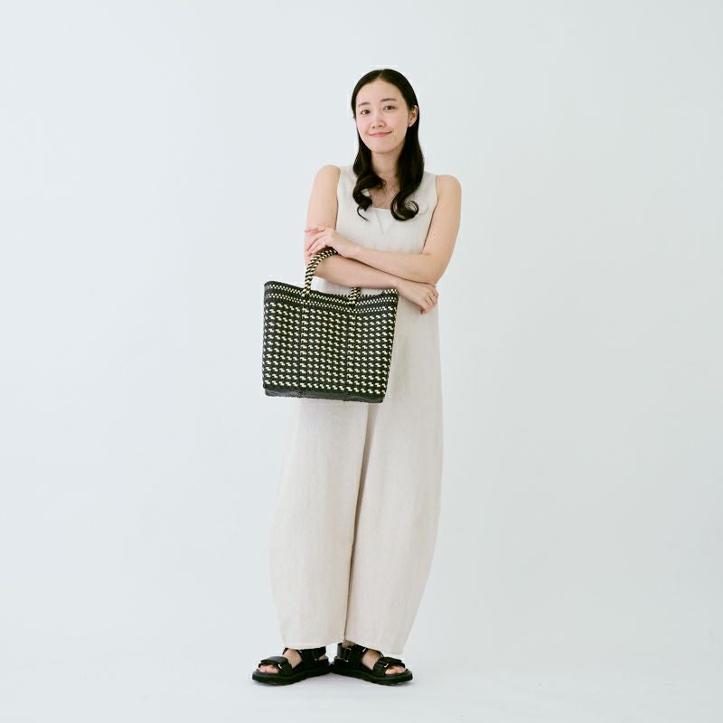 MERCADO BAG - HOUNDSTOOTH - Black / Cream (S) | Letra｜レトラ公式通販