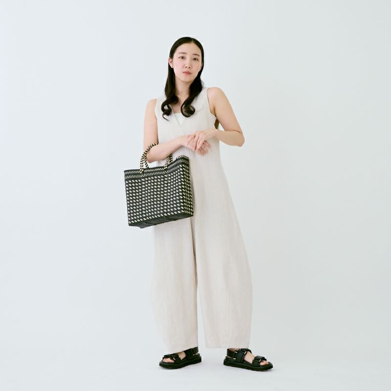 世界に一つ。ウールハンドメイドバッグ MERCADO BAG - HOUNDSTOOTH - Black / Cream (S) | Letra｜レトラ公式通販