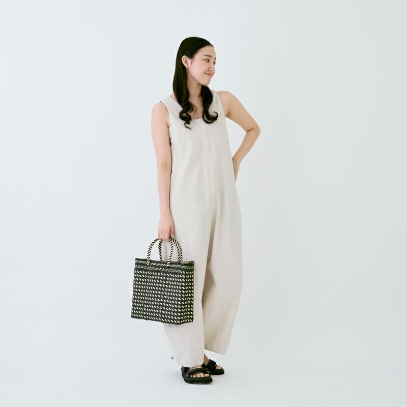 MERCADO BAG - HOUNDSTOOTH - Black / Cream (S) | Letra｜レトラ公式通販