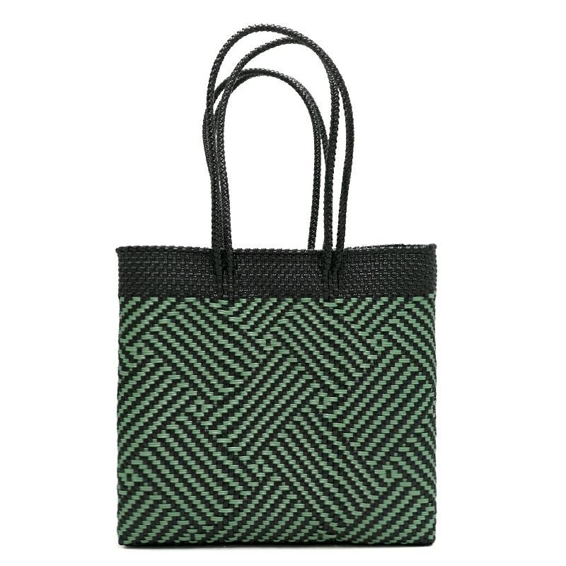 MERCADO BAG - TAPETE - LONG HANDLE - Black / Metallic Green (M