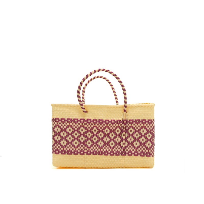 MERCADO BAG - MIMOSA - Cream / Metallic Pink (SHORT XS) | Letra