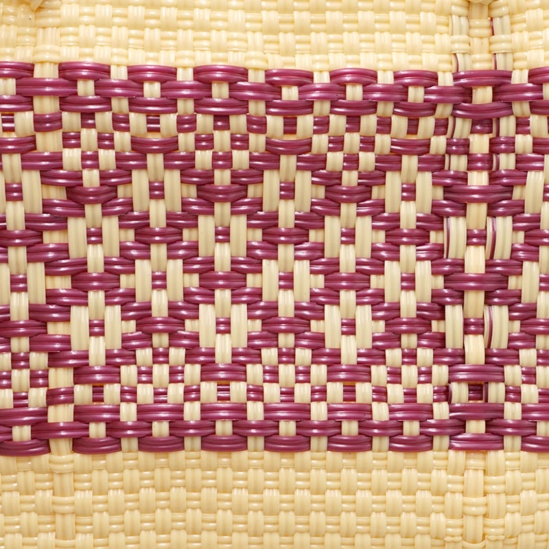 MERCADO BAG - MIMOSA - Cream / Metallic Pink (SHORT XS) | Letra