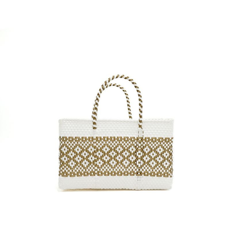 MERCADO BAG - MIMOSA - White / Gold (SHORT XS) | Letra｜レトラ公式通販