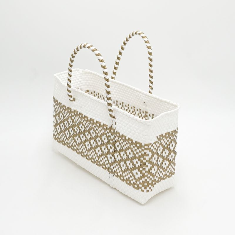 MERCADO BAG - MIMOSA - White / Gold (SHORT XS) | Letra｜レトラ公式通販