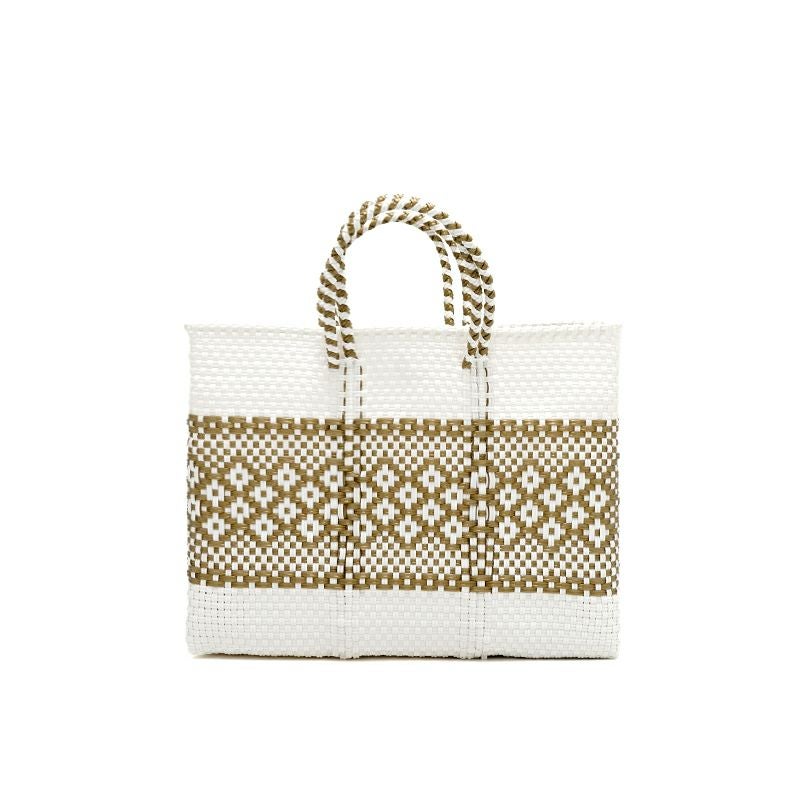 MERCADO BAG - MIMOSA - White / Gold (SHORT S) | Letra｜レトラ公式通販