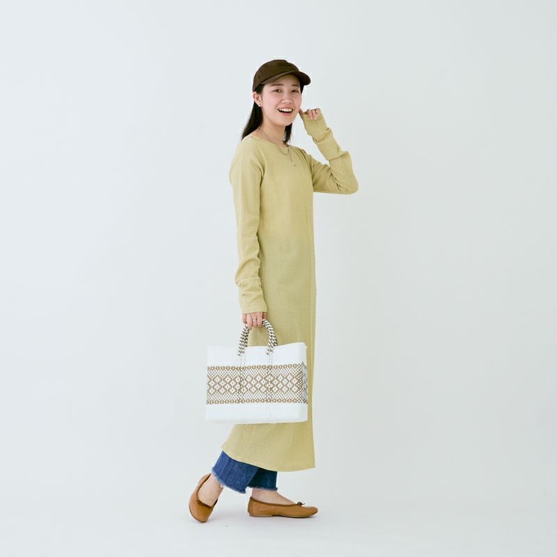 MERCADO BAG - MIMOSA - White / Gold (SHORT S) | Letra｜レトラ公式通販